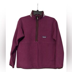 Girls Patagonia Synchilla Half Zip Fleece Pullover—size large